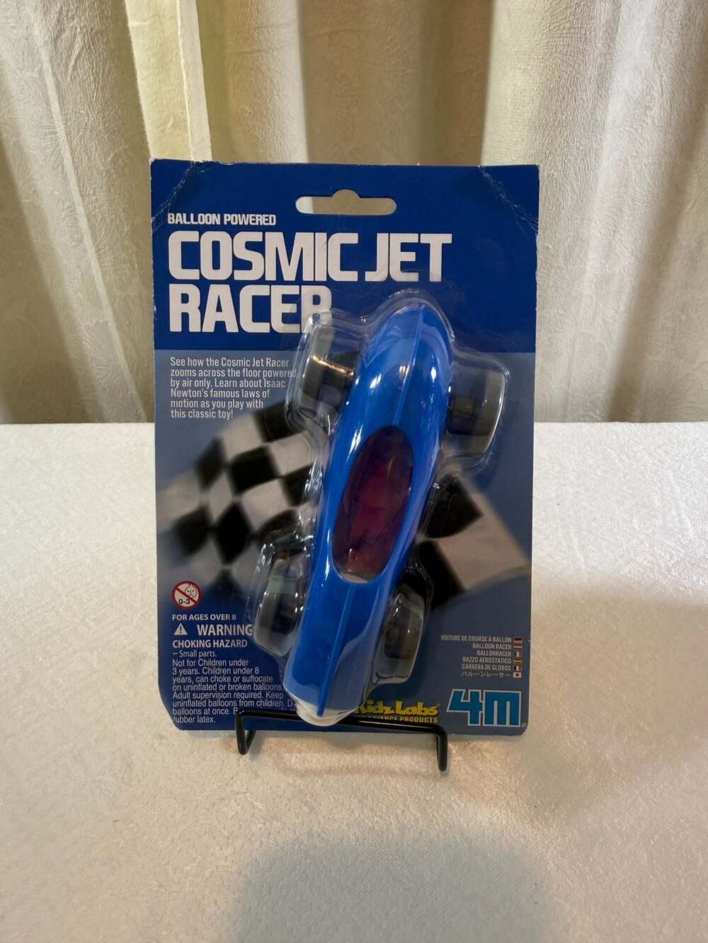 4M Kidz Labs Balloon Powered Cosmic Jet Racer Science Toy‎